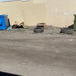 Debris on Backlane at 3411 17 Av SE