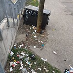 Debris on Backlane at 932 3 Av NW