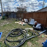 Debris on Backlane at 4320 17 Av NW