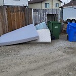 Debris on Backlane at 210 Martinbrook Pl NE