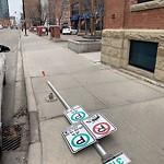 Sign on Street, Lane, Sidewalk - Repair or Replace at 438 11 Av SE