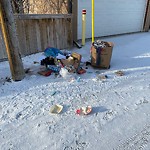 Debris on Backlane(OLD) at 4823 Bowness Rd NW