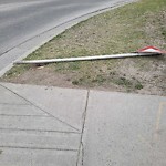 Sign on Street, Lane, Sidewalk - Repair or Replace at 896 68 St NE