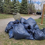Garbage in a Park at 2220 68 St SE