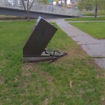 Garbage in a Park at 2143 Halifax Cr NW