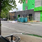 Debris on Street, Sidewalk, Boulevard at 341 19 Av SW