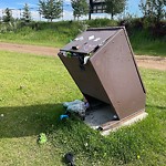 Garbage in a Park at 4911 13 Av NW