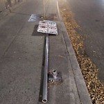 Sign on Street, Lane, Sidewalk - Repair or Replace at 209 10 Av SW