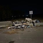 Debris on Street, Sidewalk, Boulevard at 4098 88 Av NE