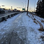 Snow On City-maintained Pathway or Sidewalk at 2440 33 Av SW