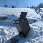 Debris or Overflowing Garbage Bins - in a Park at 801 Macdonald Av SE