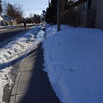 Snow On City Road at 1424 22 A St NW