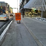 Sign on Street, Lane, Sidewalk - Repair or Replace at 407 9 Av SE