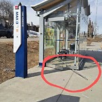 Bus Stop - Shelter Concern at 32nd Avenue NE Station (Sb), Calgary, Ab T1 Y 1 S4, Canada