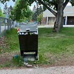 Debris or Overflowing Garbage Bins - in a Park at 3103 Utah Dr NW