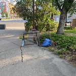 Debris on Street, Sidewalk, Boulevard at 195 17 Av SW