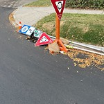 Sign on Street, Lane, Sidewalk - Repair or Replace at 1404 4 A St NW