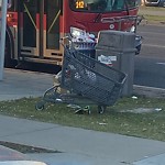 Bus Stop - Garbage Bin Concern at 3633 Westwinds Dr NE