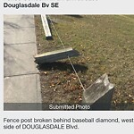 Fence Concern in a Park at 3263 Douglasdale Bv SE