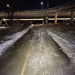Snow On City-maintained Pathway or Sidewalk at 729 Lysander Dr SE