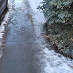 Snow On City-maintained Pathway or Sidewalk at 2601 25 St SW