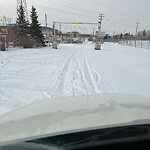 Snow On City Road at 1717 50 Av SW