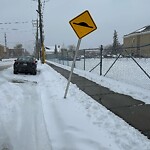 Sign on Street, Lane, Sidewalk - Repair or Replace at 223 18 Av NW