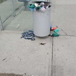 Bus Stop - Garbage Bin Concern at 7387 Huntington St NE