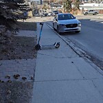 E-Scooter  - Abandoned / Parking Concerns at 2305 14 St SW