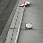 Sign on Street, Lane, Sidewalk - Repair or Replace at 101 8 Av SW