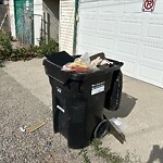 Debris on Backlane at 2016 Centre St NE