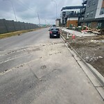 Debris on Street, Sidewalk, Boulevard at 4804 50 Av SW