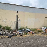 Debris on Backlane at 3415 17 Av SE