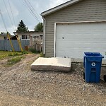 Debris on Backlane at 6008 8 Av SE