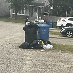 Debris on Backlane at 32 Saddlebrook Gd NE