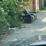 Debris on Backlane at 31 Templegreen Rd NE