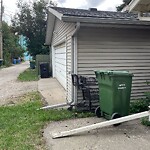 Debris on Backlane at 122 8 Av NW