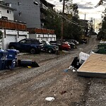 Debris on Backlane at 1832 27 Av SW