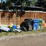 Debris on Backlane at 4514 8 Av SW