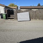 Debris on Backlane at 4608 Marwood Wy NE