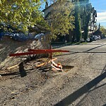 Debris on Backlane at 837 4 Av NW