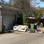 Debris on Backlane at 11016 Braton Pl SW