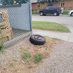 Debris on Backlane at 258 25 Av NE