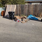 Debris on Backlane at 3411 38 St NE