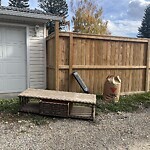 Debris on Backlane at 179 Havenhurst Crescent SW Southwest Calgary