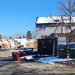 Debris on Backlane at 899 Abbeydale Dr NE