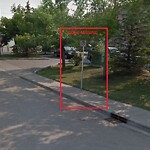 Sign on Street, Lane, Sidewalk - Repair or Replace at 653 65 St NW Bowness