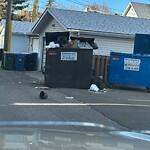 Debris on Backlane at 615 1 Av NW