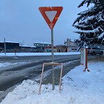 Sign on Street, Lane, Sidewalk - Repair or Replace at 7000 14 Av SW