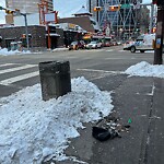 Debris on Street, Sidewalk, Boulevard at 233 Centre St SW